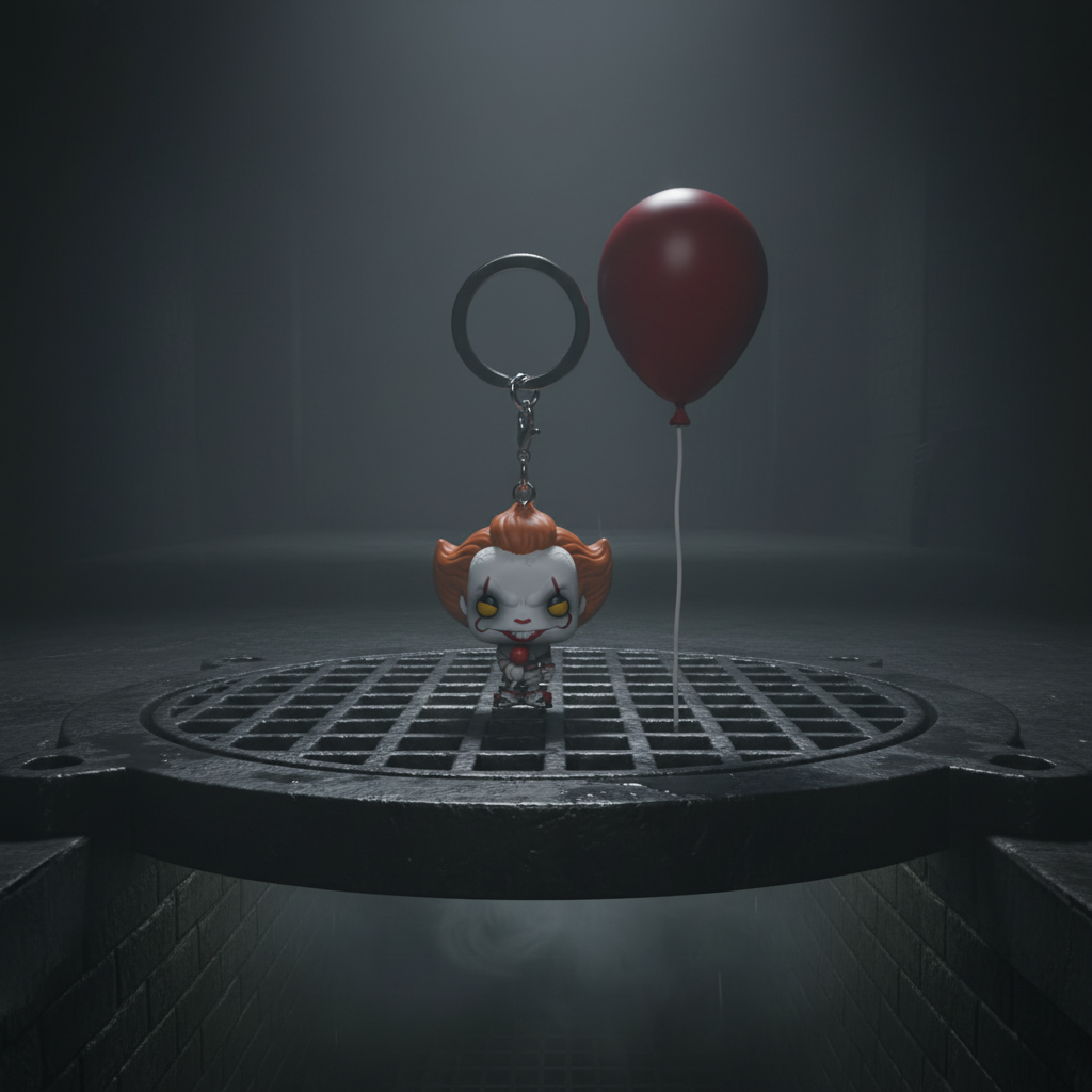 Funko Pop! Keychain Pennywise avec Ballon Rouge – Warner Bros