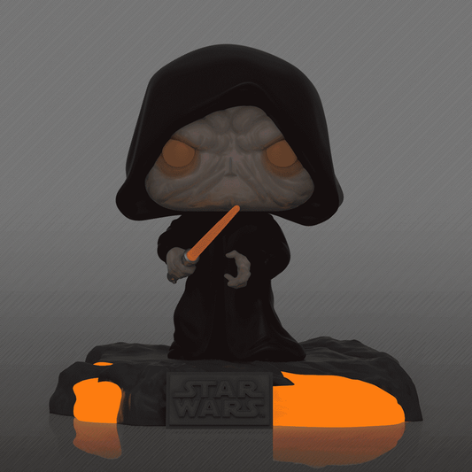 pop deluxe red saber series volume 1 darth sidious glow 519