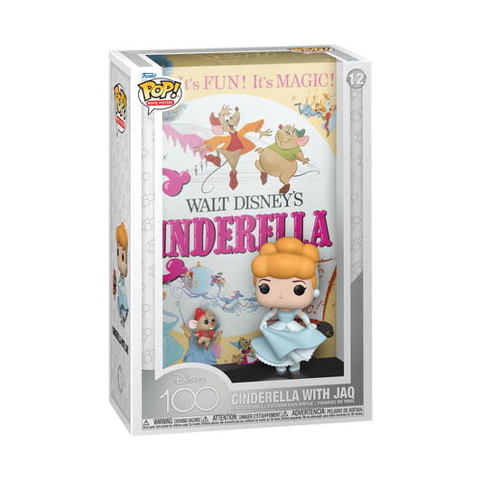 Funko Pop! Movie Poster Cendrillon avec Jaq – Disney