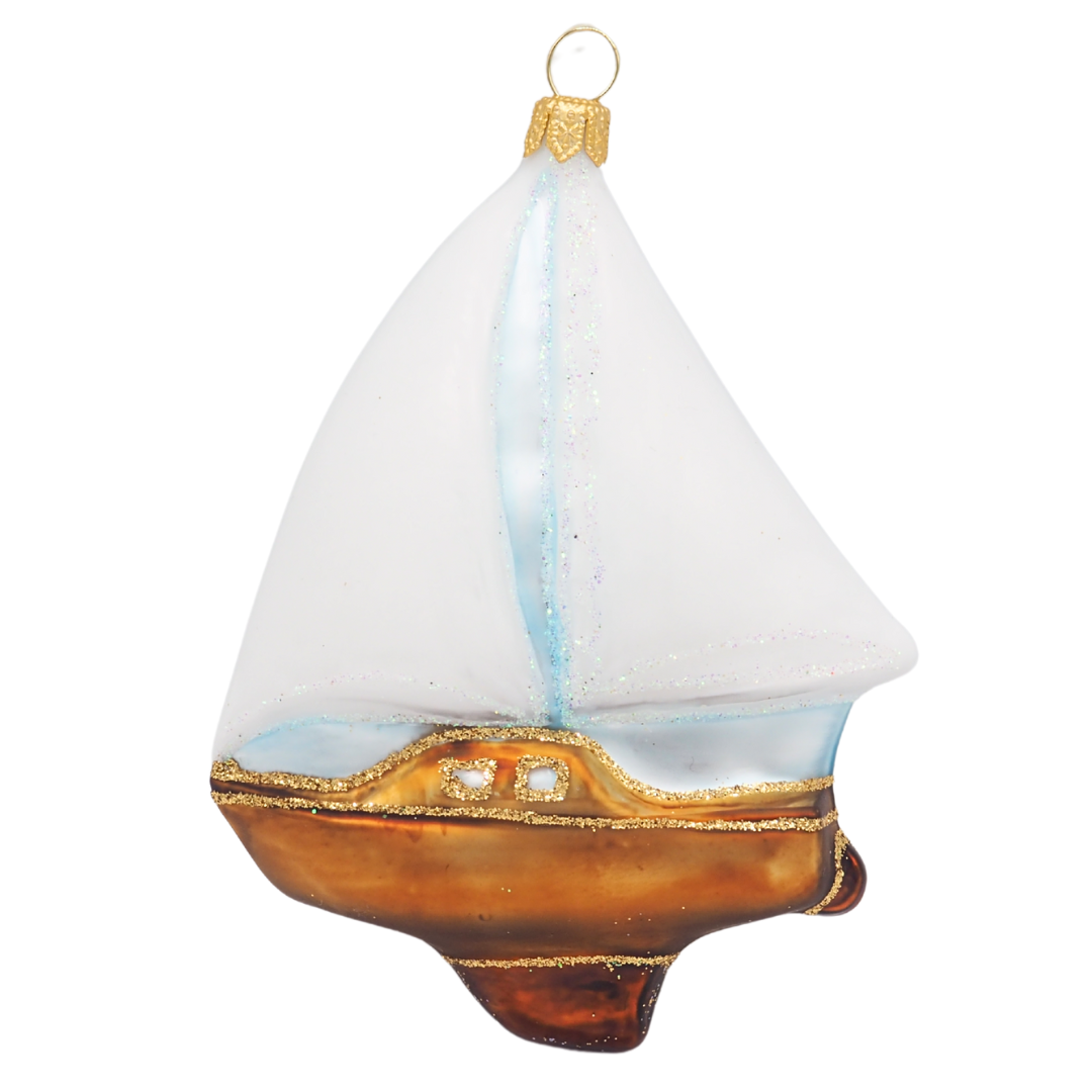 Boule de Noël Voilier