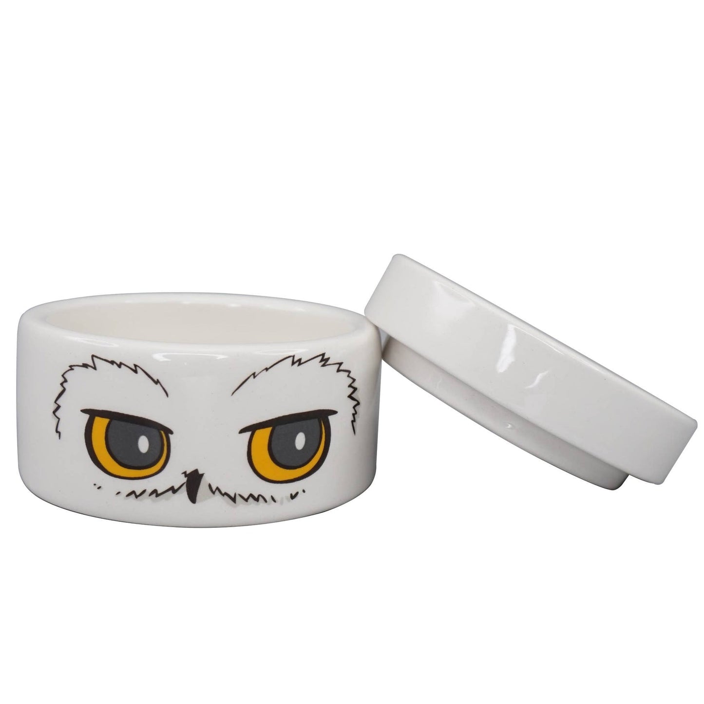 Boîte ronde en céramique Harry Potter - Hedwige