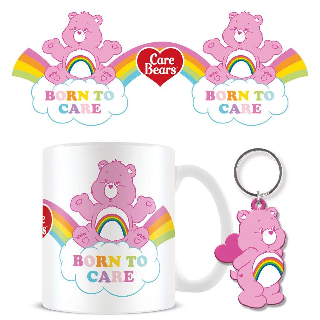 Care Bears Mug & Keychain Set - Born to Care
