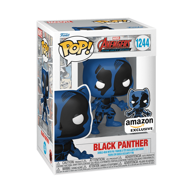 Funko Pop! Black Panther avec Pin's – Avengers