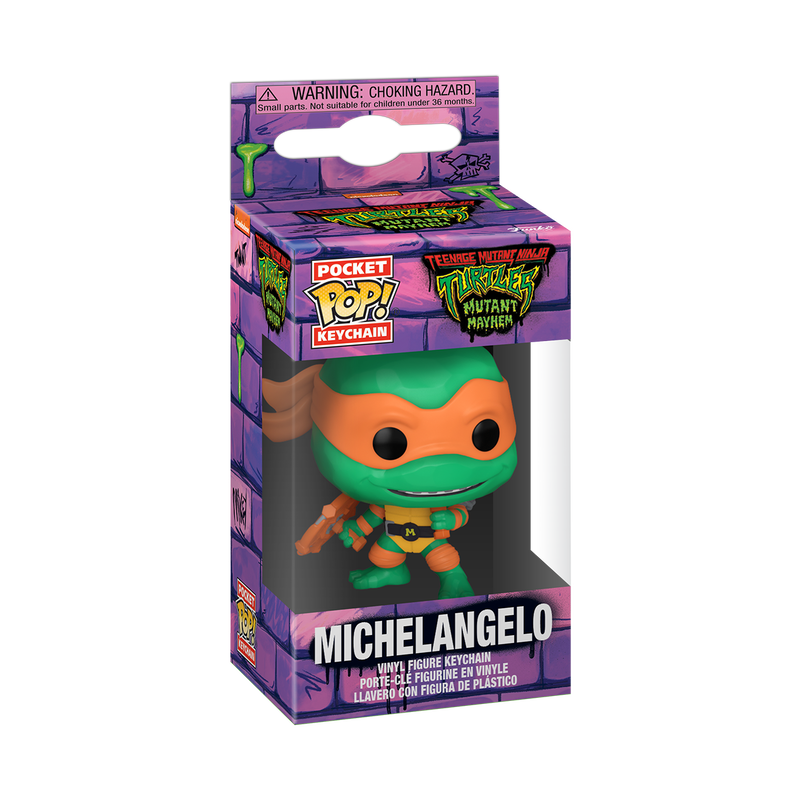 pop keychain michelangelo mutant mayhem