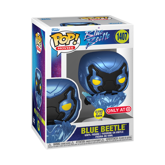 pop blue beetle flying glow 1407