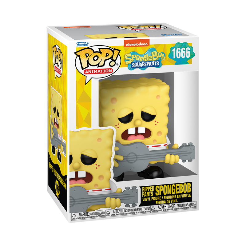 Pop! Bob Esponja Calça Quadrada com Calça Rasgada
