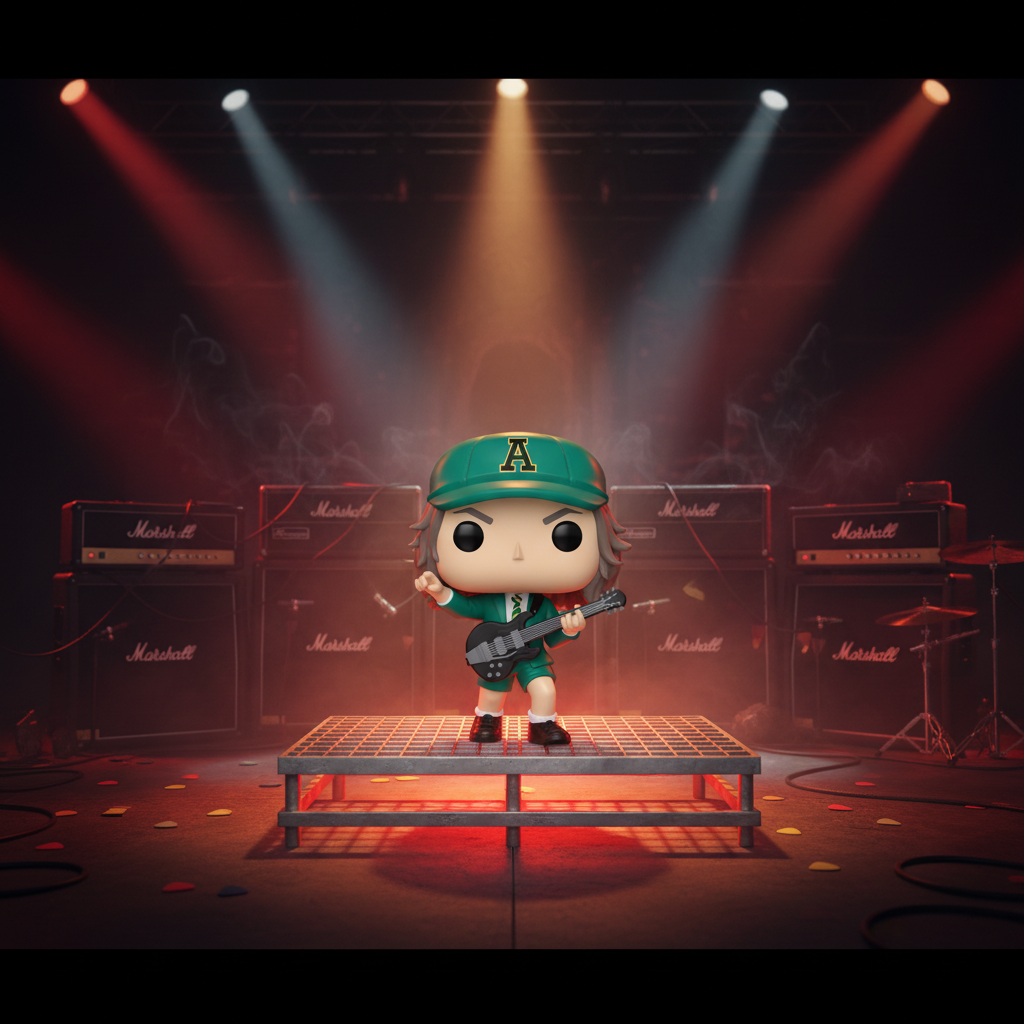 Funko Pop! Angus Young en tenue verte – Ac/Dc