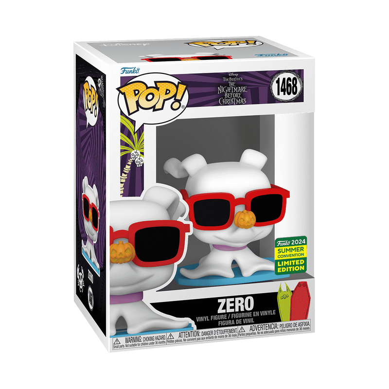 Funko Pop! Zero avec Lunettes de Soleil – L'Étrange Noël de monsieur Jack
