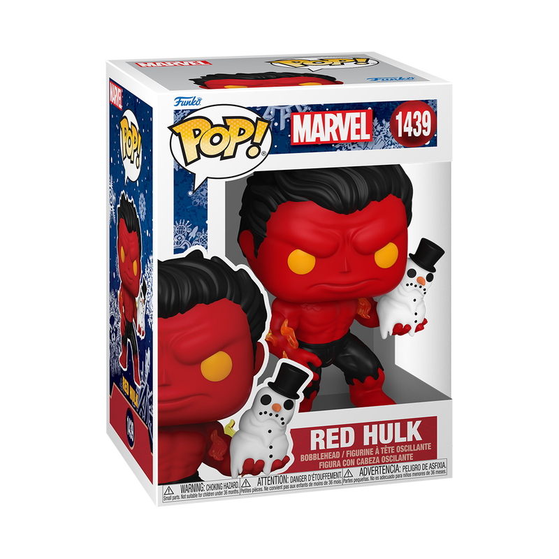 Pop! Red Hulk avec Bonhomme de Neige