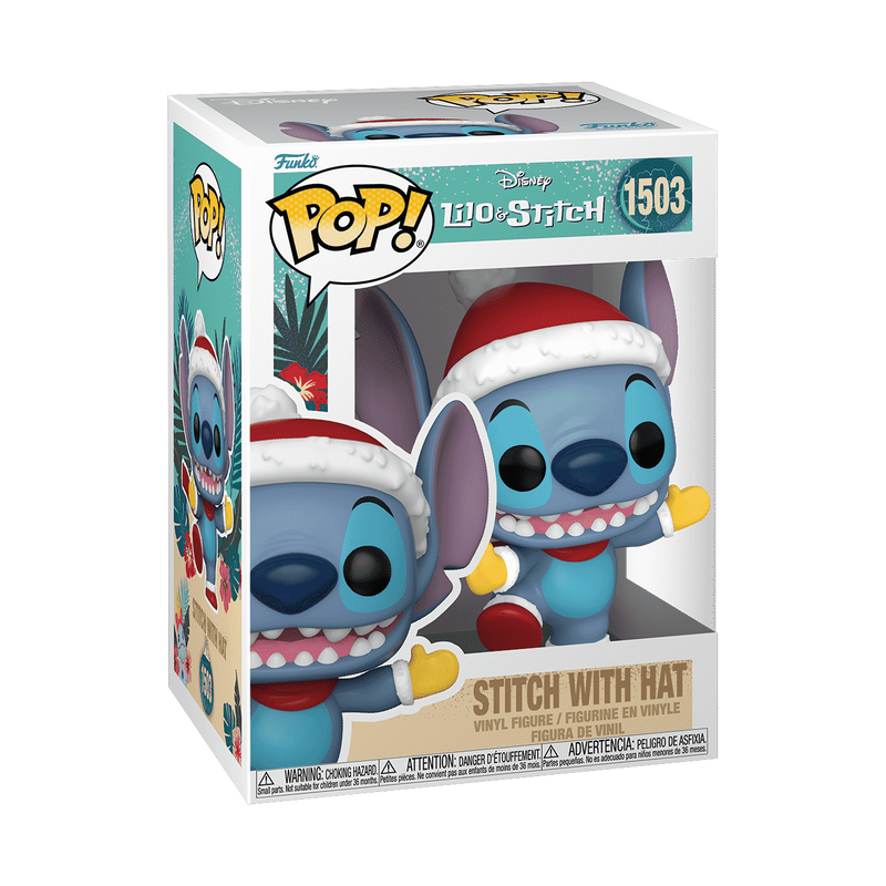 Funko Pop! Stitch avec Bonnet de Noël – Lilo et Stitch