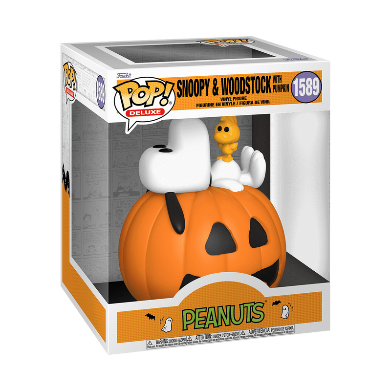 Pop! Deluxe Snoopy & Woodstock avec Citrouille