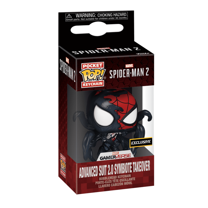 Funko Pop! Keychain Advanced Suit 2.0 Symbiote Takeover – Spider‑Man