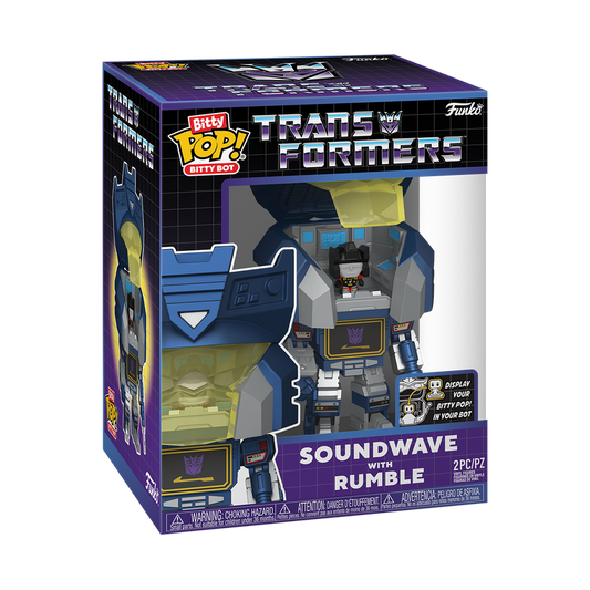 Bitty Pop! Soundwave bot with Rumble