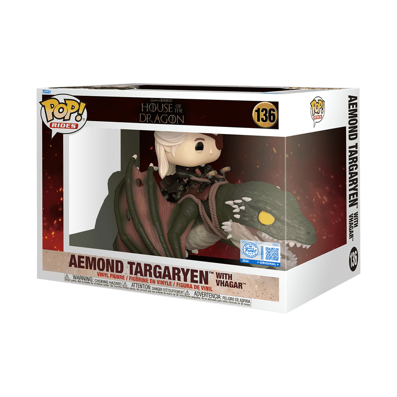 pop rides deluxe aemond targaryen with vhagar 136