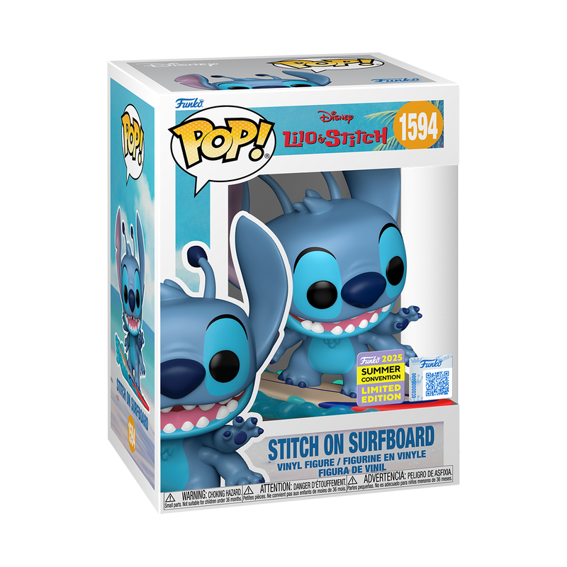 Funko Pop! Stitch sur Planche de Surf – Lilo et Stitch