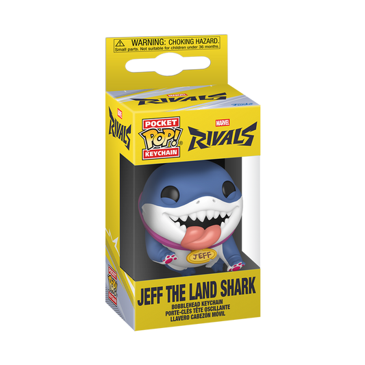 Pop! Keychain Jeff le Requin Terrestre (Marvel Rivals)