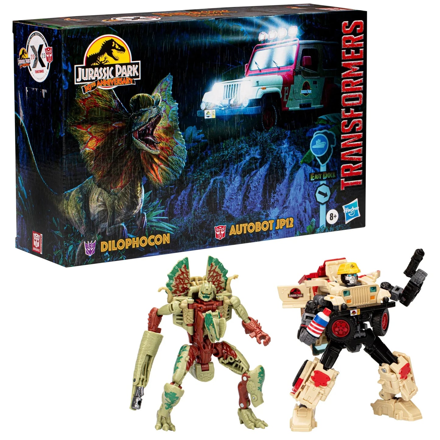 Bashkëpunimi i Transformers Jurassic Park x Transformers Dilophocon dhe Autobot JP12