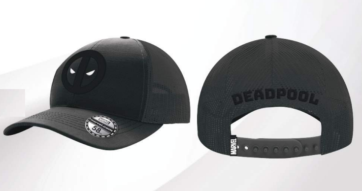 DEADPOOL Logo Noir Casquette Trucker