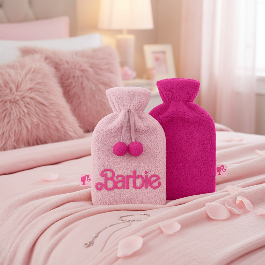 Barbie plišana i izvezena termofor - logo