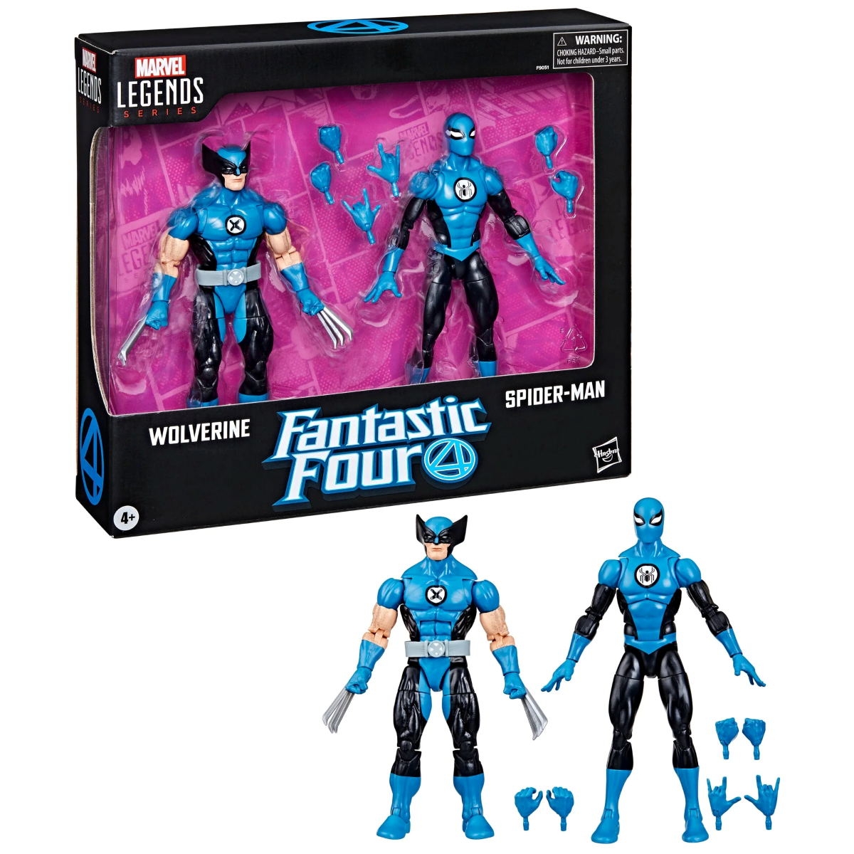 Marvel Legends Wolverine et Spider-Man – coffret de 2 figurines articulées de 15 cm