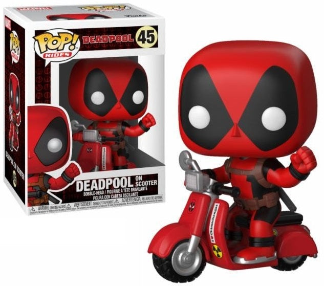 pop rides deadpool on scooter 45