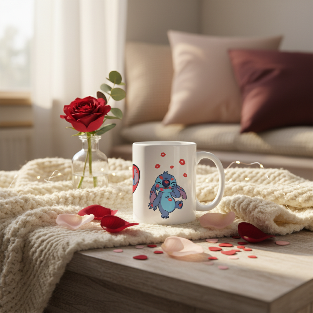 Taza de Lilo y Stitch - Con cariño, Stitch