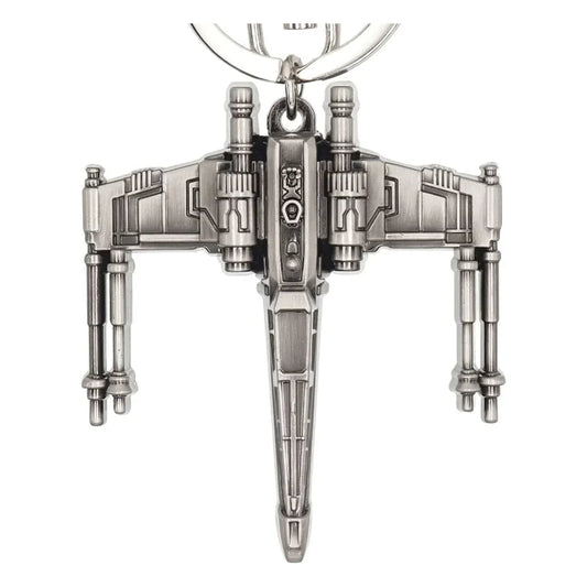 X-Wing metal keychain