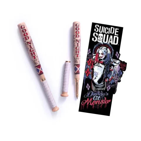 Suicide Squad Baseball Bat Pen and Bookmark - Harley Quinn
