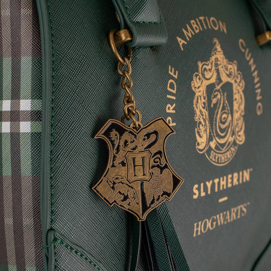 Çantë dore luksoze me katrorë Harry Potter - Slytherin