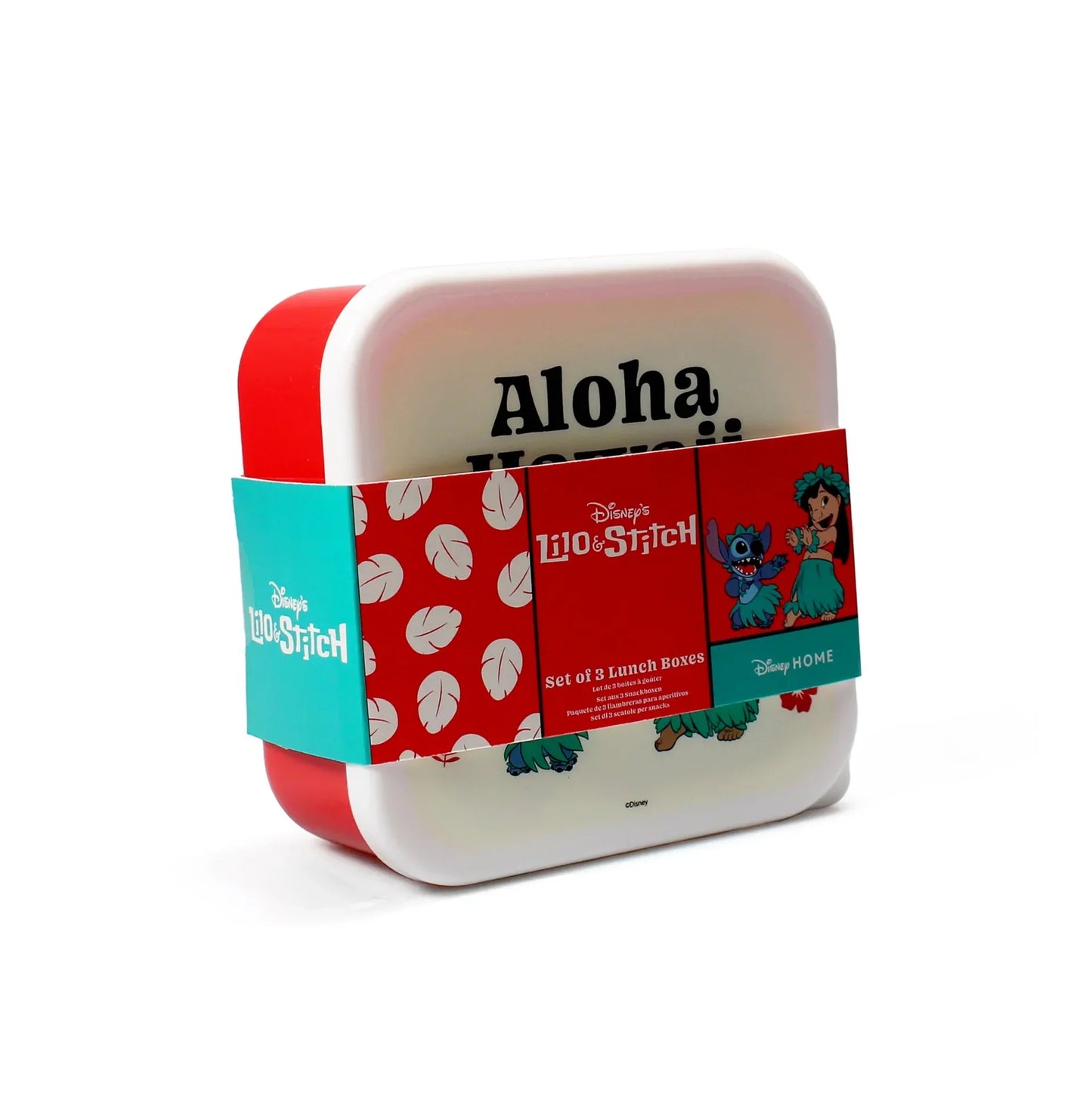 مجموعة من 3 صناديق وجبات خفيفة من ديزني - ليلو وستيتش