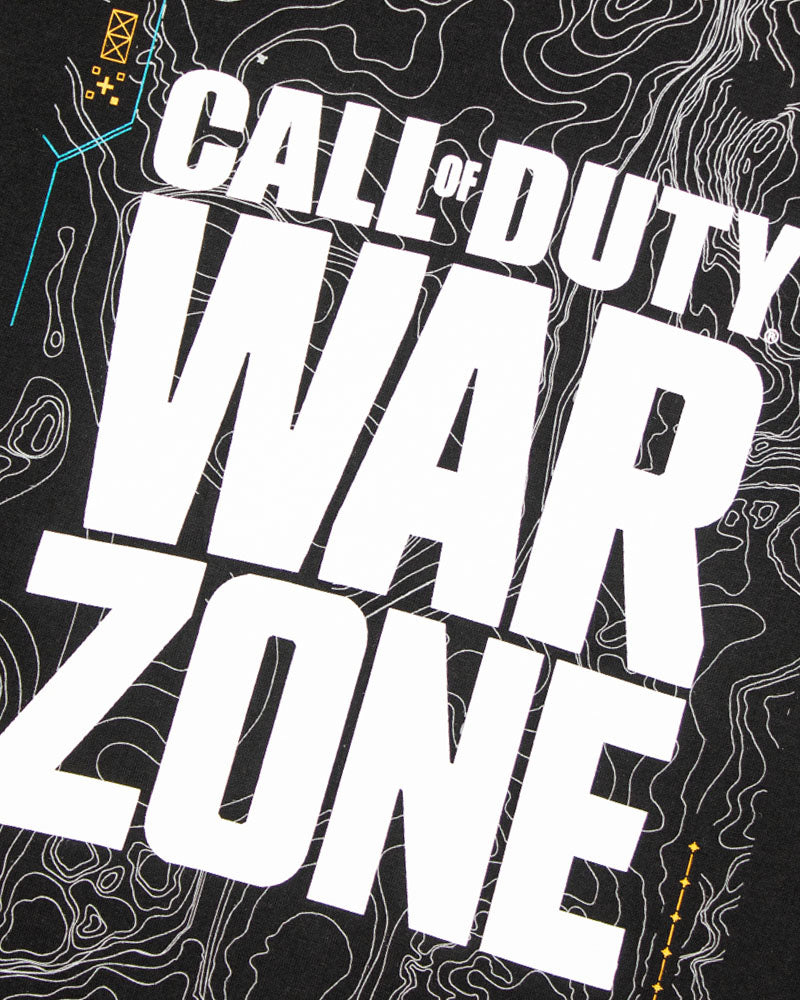 Call Of Duty Warzone Black Map T-Shirts
