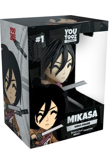 attack on titan vinyl figurine mikasa youtooz