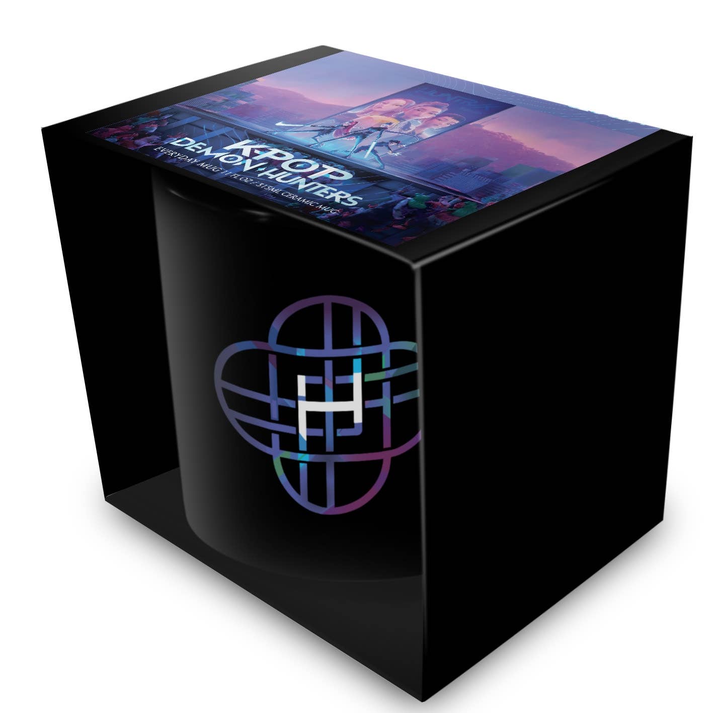 Taza de Cazadores de Demonios K-POP - Logotipo de Huntrix