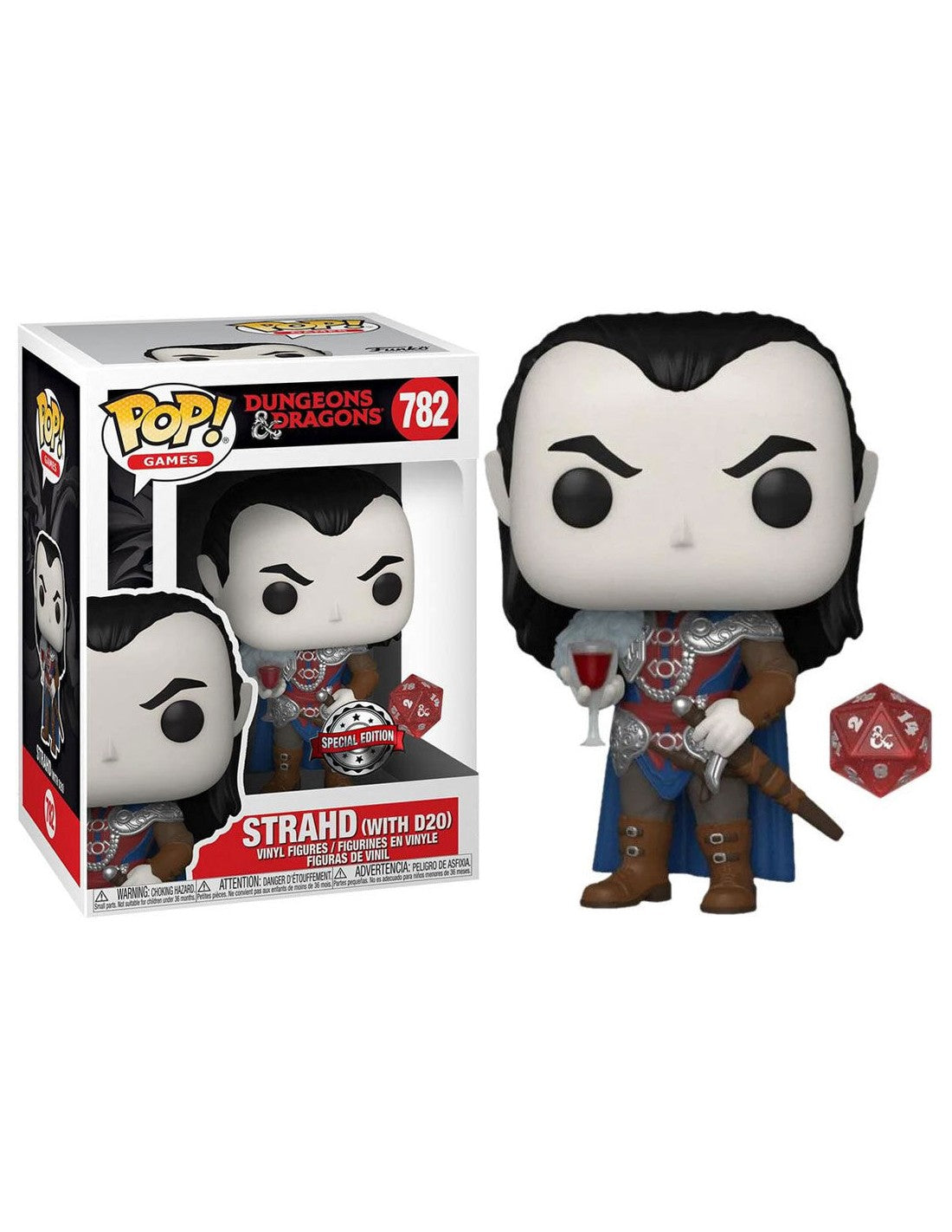 Funko Pop! Strahd avec D20 (Metallic) – Donjons et Dragons