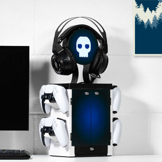 Casier Gaming Inspiration PS5 - Bleu et Blanc