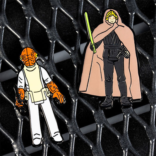 Pin's Star Wars Set 1.26 – Admiral Ackbar and Luke Skywalker (Jedi Knight Outfit)