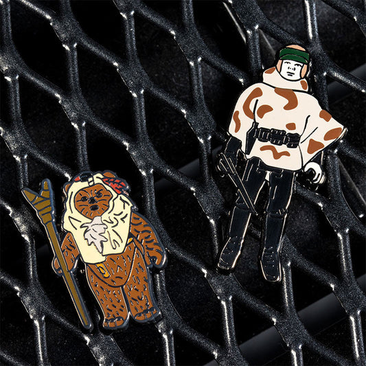 Pin's Star Wars Set 1.41 – Paploo and Luke Skywalker (in Battle Poncho)