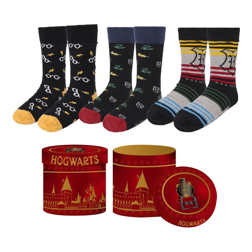 Confezione da 3 paia di calzini di Hogwarts
