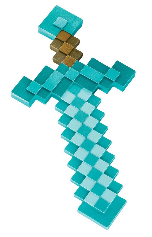 Shpatë Diamanti Minecraft Replikë Plastike 51cm
