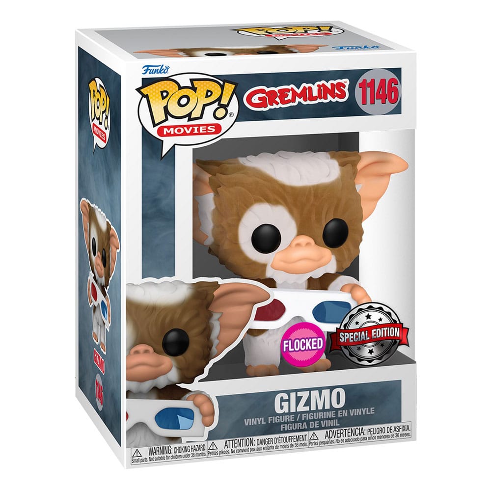 3D нүдний шил бүхий Gizmo (Flocked)