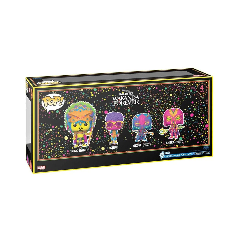 pop black panther wakanda forever 4 pack se