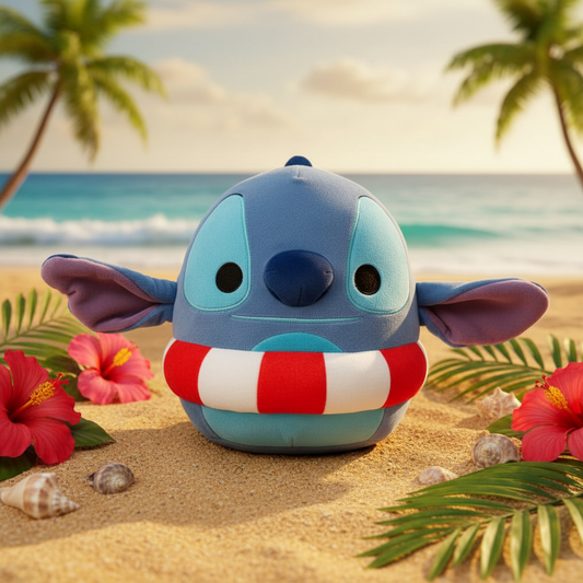 Peluche Squishmallows Stitch con galleggiante