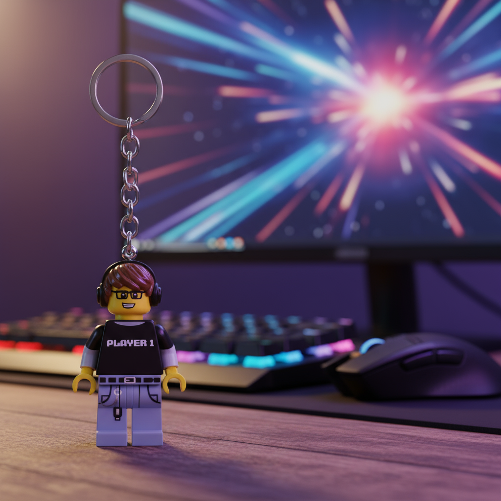 Μπρελόκ LEGO Light-Up - Gamer