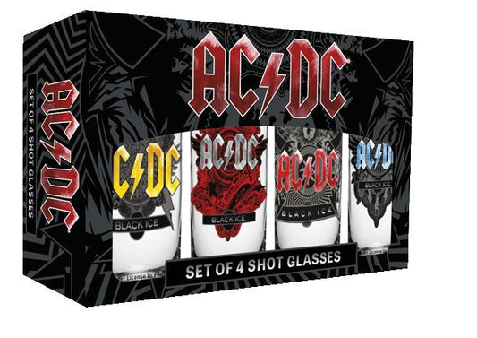 Set od 4 AC/DC čašice za žestoko piće