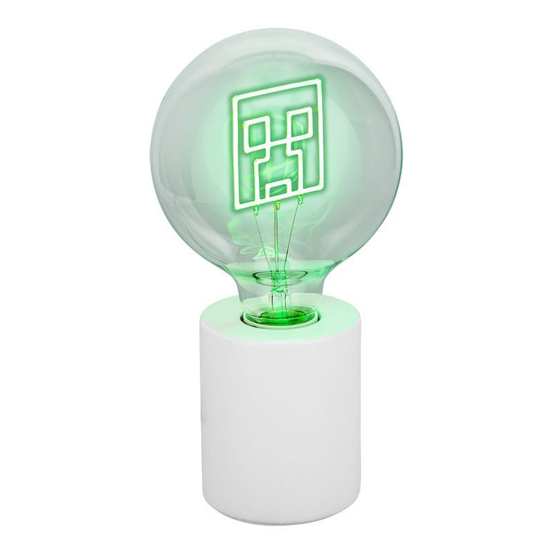 lampe led neon minecraft the creeper paladone