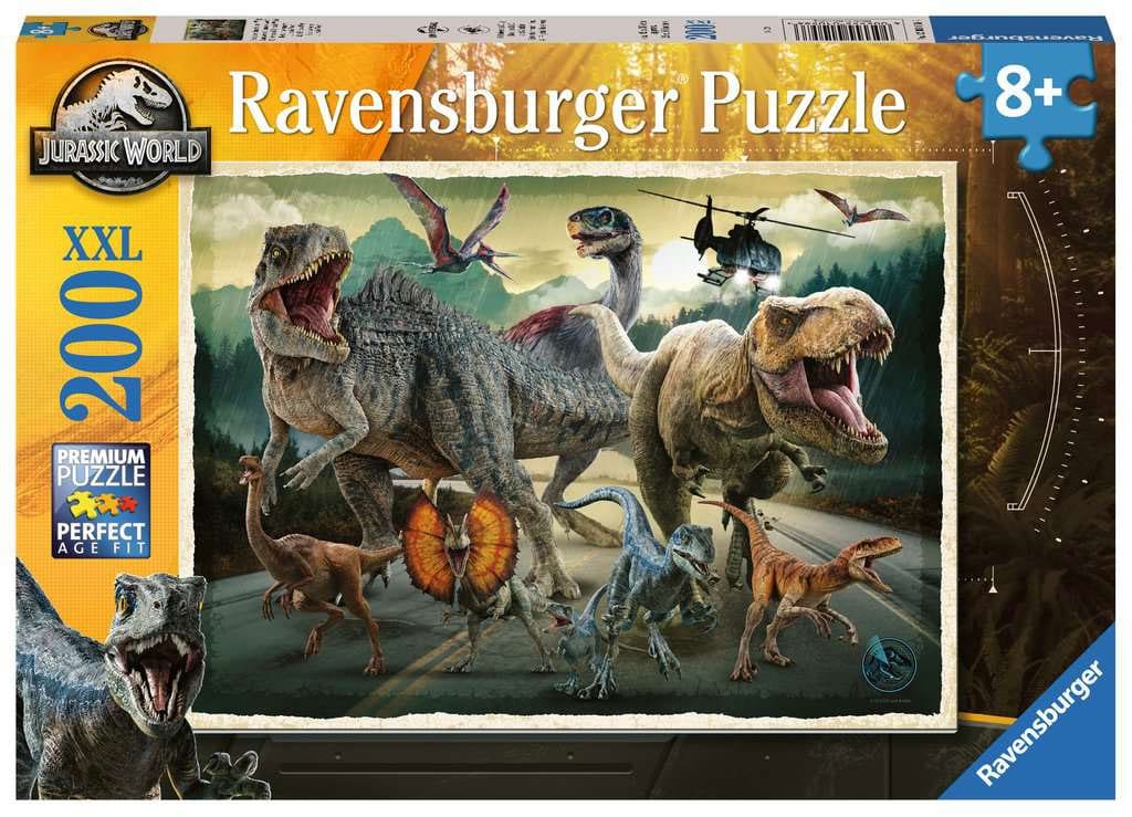 Puzzle Ravensburger Jurassic World 200 pièces - détail du visuel