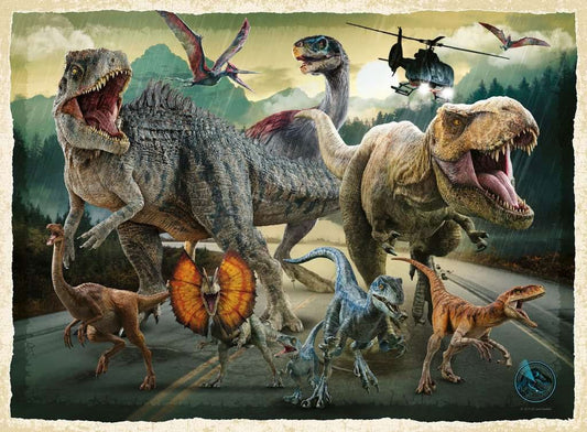 Puzzle Jurassic World 200 pièces - univers des dinosaures - Ravensburger