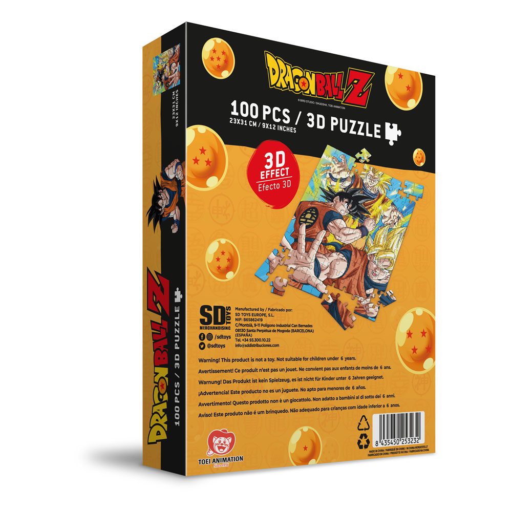Puzzle Goku Saiyan 100 pièces - boîte SD Toys