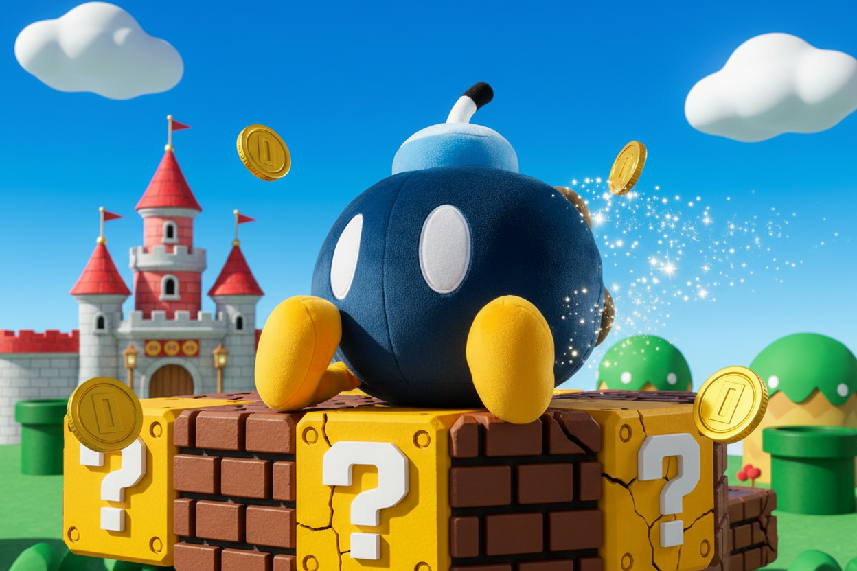 Super Mario plush - Bob-omb