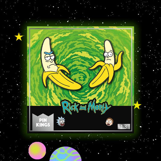 Pin's Rick et Morty Set 1.3 - Rick Banane & Morty Banane Pin Kings